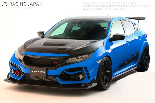 J'S RACING FK8 TYPE-R Front Wing Spoiler Type S - On The Run