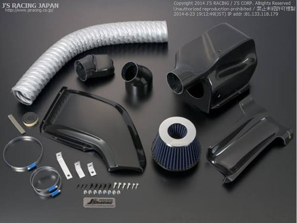 J'S RACING FD2-R Tsuchinoko Air Intake System Carbon - On