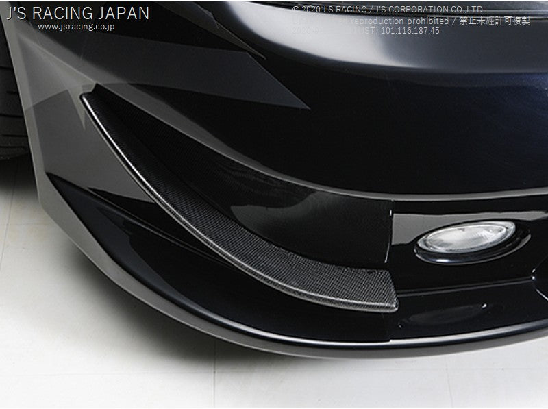 J&#39;S RACING CL7 Carbon Canard for Street Ver. Front bumper - On The Run Motorsports