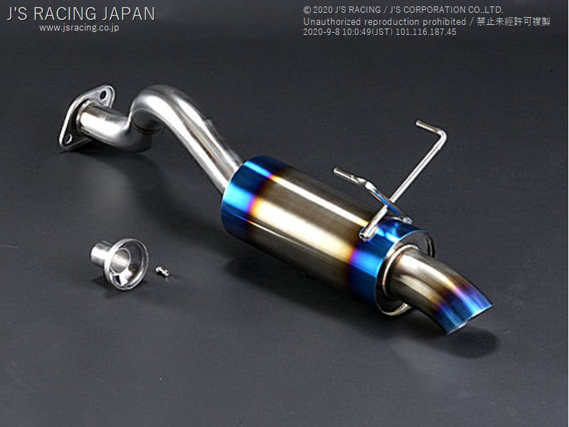 J&#39;S RACING DC2 Type-R R304 SUS Exhaust rear tail 60R - On The Run Motorsports