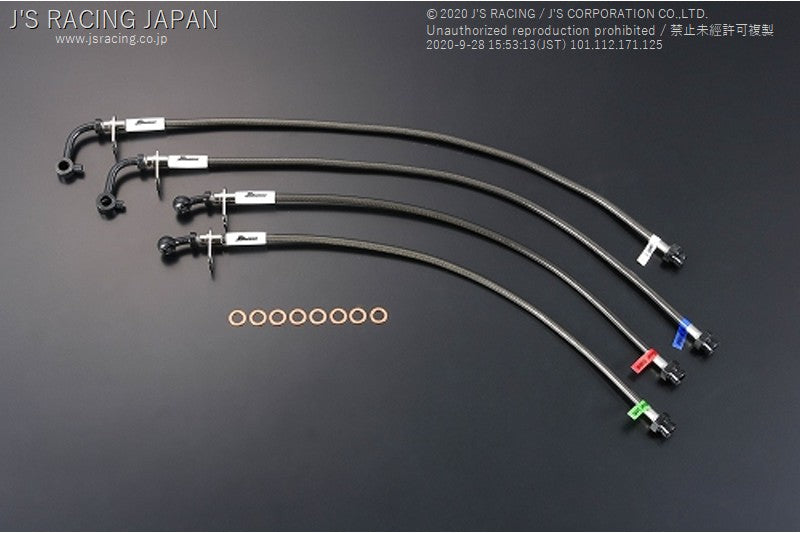 J&#39;S RACING EP3 Brake Line System (Stainless fitting) - On The Run Motorsports