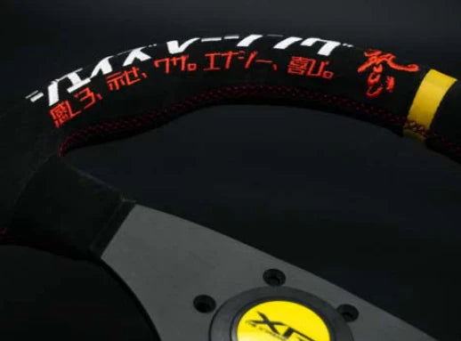 J'S RACING XR STEERING TYPE-F KATAKANA LIMITED SUEDE