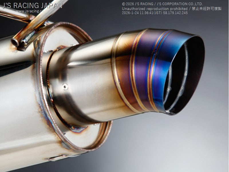 J'S RACING S2000 SUS Exhaust Plus 70RS - On The Run Motorsports