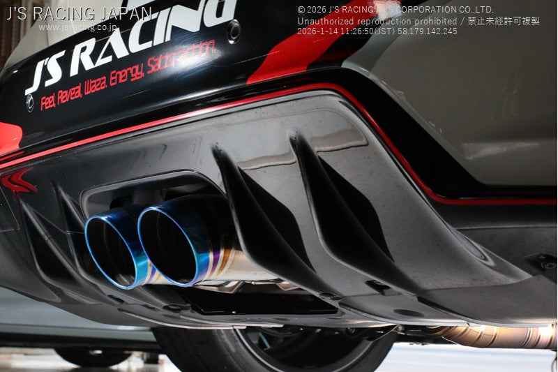 J'S RACING FL5 ZX Full Titanium Muffler 76RS - On The Run Motorsports