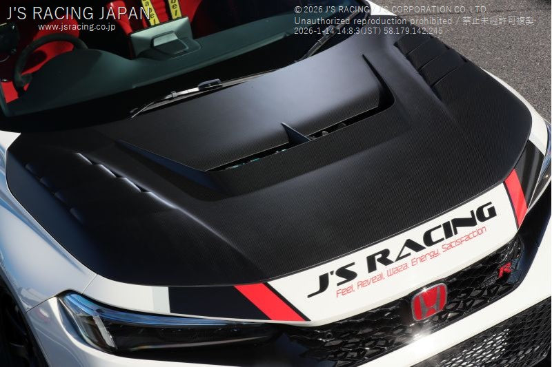 J'S RACING FL5 PHANTOM Dry Carbon Bonnet