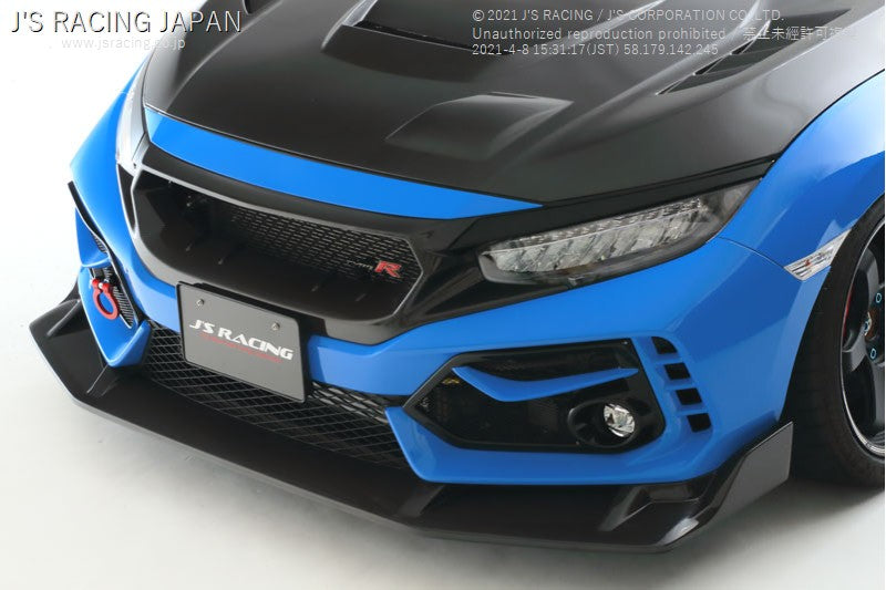 J&#39;S RACING FK8 TYPE-R Front Wing Spoiler Type S