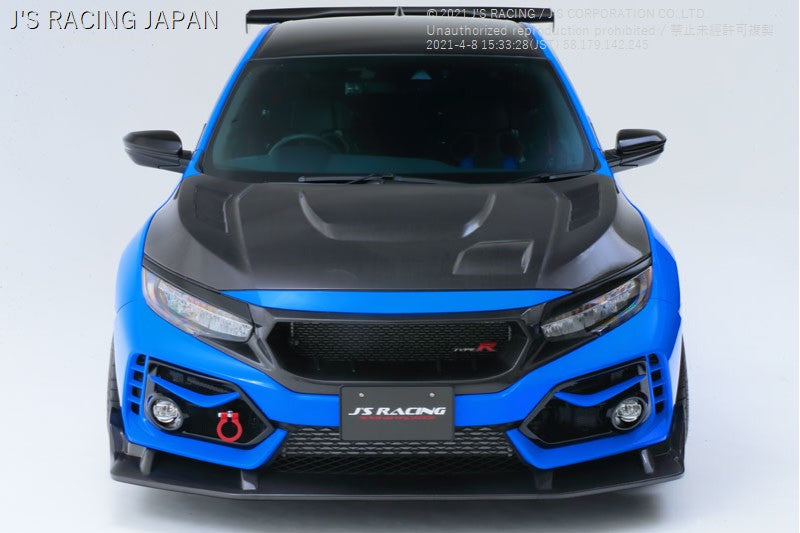 J'S RACING FK8 TYPE-R Front Wing Spoiler Type S - On The Run