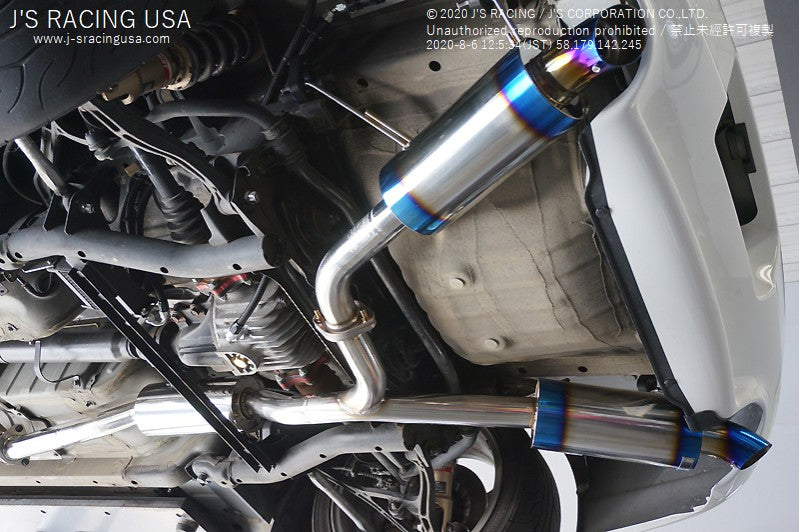 J&#39;S RACING S2000 R304 SUS Exhaust 60RS Dual - On The Run Motorsports