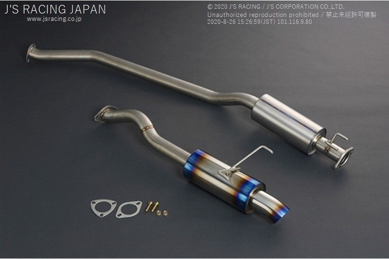 J&#39;S RACING CIVIC TYPE-R EP3 FX-PRO Titanium Exhaust System 60RS - On The Run Motorsports