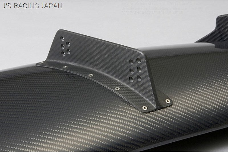J'S RACING CL7 3D GT wing type 1 wet carbon - On The Run Motorsports