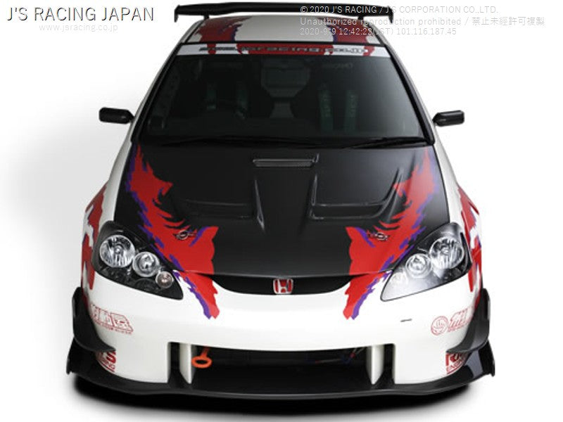J&#39;S RACING DC5 Street Ver. front bumper w/ carbon under panel (late model) - On The Run Motorsports