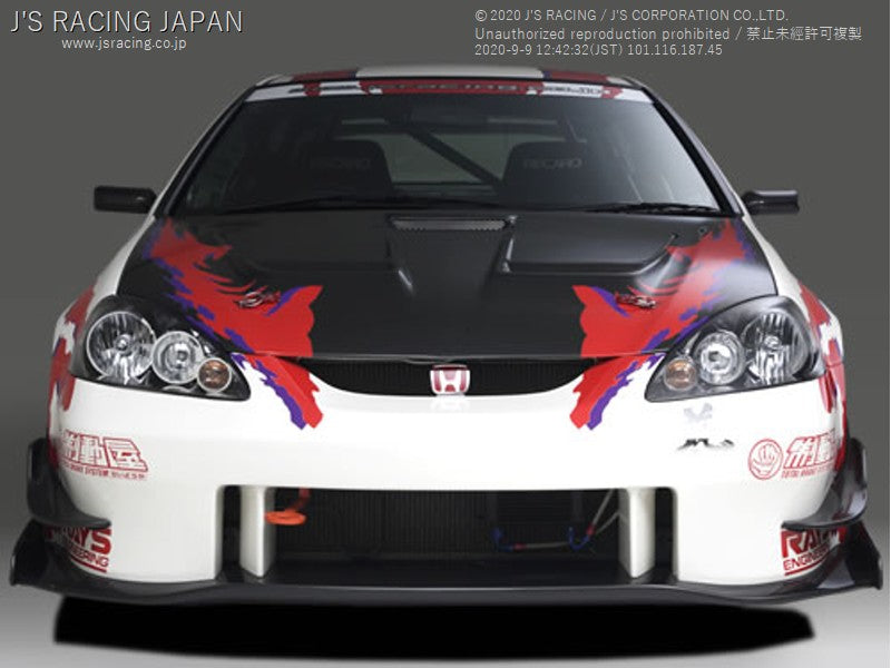 J&#39;S RACING DC5 Street Ver. front bumper w/ carbon under panel (late model) - On The Run Motorsports