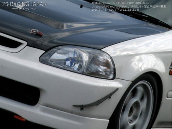 J'S RACING EK9 CFRP canard - On The Run Motorsports