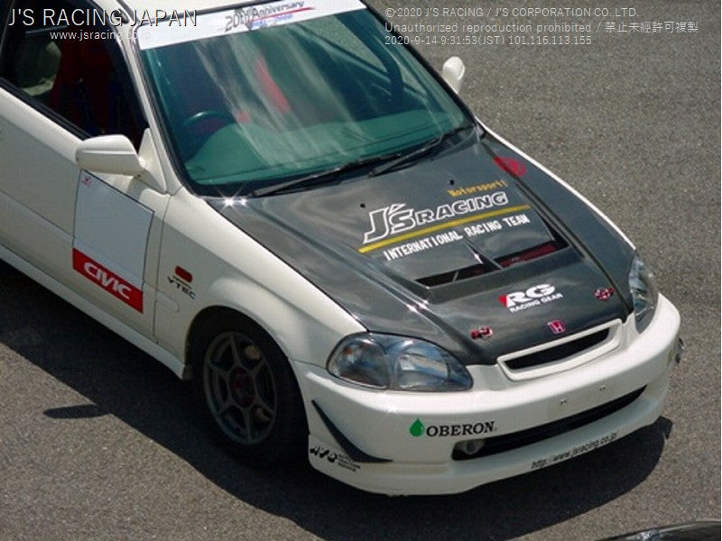 J'S RACING EK9 (early model)Street ver. Aero hood CFRP/FRP - On The Run ...