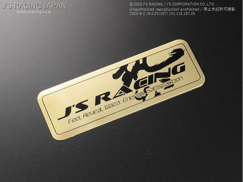J'S RACING J'S RACING Waza Gold emblem - On The Run Motorsports