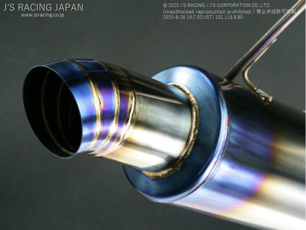 J'S RACING CIVIC TYPE-R EP3 FX-PRO Titanium Exhaust System 60RS - On ...