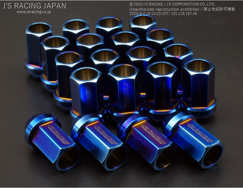 J&#39;S RACING Titanium wheel nuts 17HEX 20pcs - On The Run Motorsports