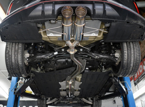 J'S RACING FK8 SUS C304 Exhaust Plus Dual 70RS - On The Run Motorsports