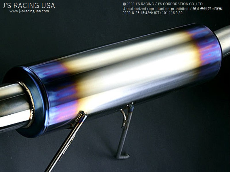 J&#39;S RACING CL7 Titanium Exhaust FX-PRO 60RS Dual - On The Run Motorsports