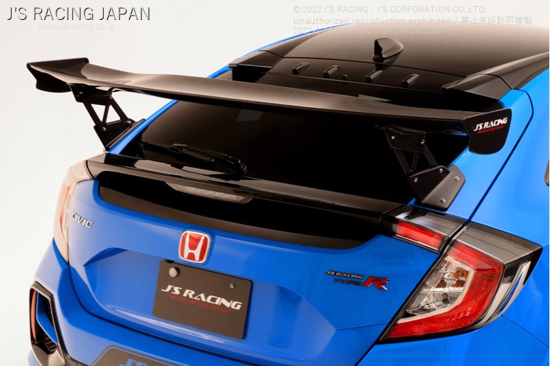 Wing Riser Fk8 J'S RACING FK8 3D GT-WING WET CFRP TYPE1 1540mm - On The Run Motorsports