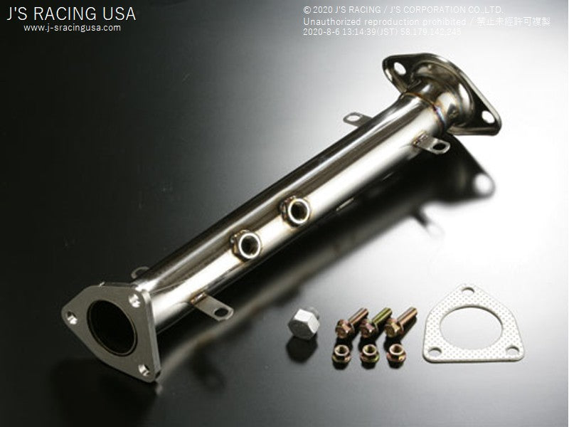 S2000 J's Racing 触媒ストレート ステンレス製　60π J'S RACING S2000 SUS De-Cat Pipe 60mm - On The Run Motorsports